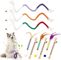 Silvervine Sticks for Cats and Cat Chew Rope Toy for Dental Care Teeth Cleaning,Interactive Cat Catnip Toys for Indoor Cats（9pcs）