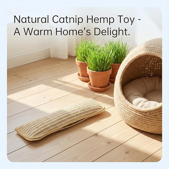 Catnip Pillows, Interactive Catnip Toys with Organic for Cats, Bite Resistant Kitten Teething Toys (Small,Mint Pillow (1pc))