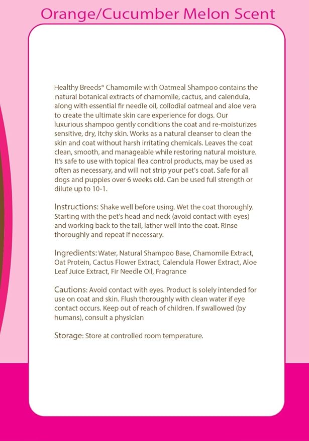 Healthy Breeds Australian Shepherd Chamomile Soothing Dog Shampoo 8 oz (Pack of 2)