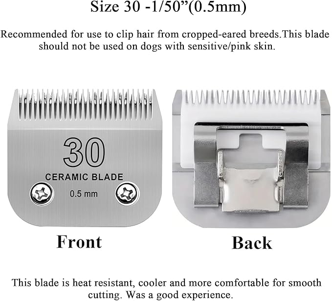 30# Clipper Blades Pet Grooming Clipper Replacement Blades Detachable Blade Compatible with andis/wahl/Oster Dog Clippers