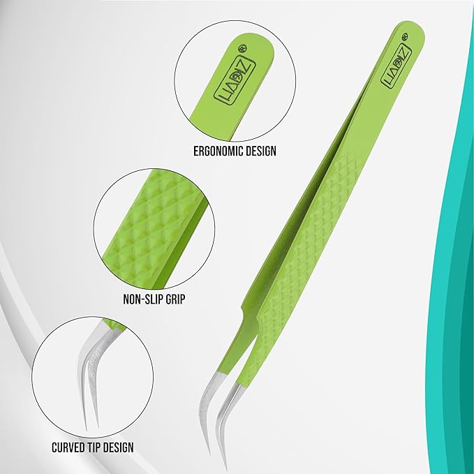 HADIZ Tick Flea Remover Tool Tweezer & Forceps Set for Dogs Cats & Humans Stainless Steel Tick Removal Kit Safe & Effective Tick Puller