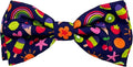 Huxley & Kent Pet Bow Tie for Dogs & Cats - Summer Theme Adjustable Hook & Loop Collar Accessory - Cute & Comfortable for Holidays & Celebrations - Summer Icons, Large