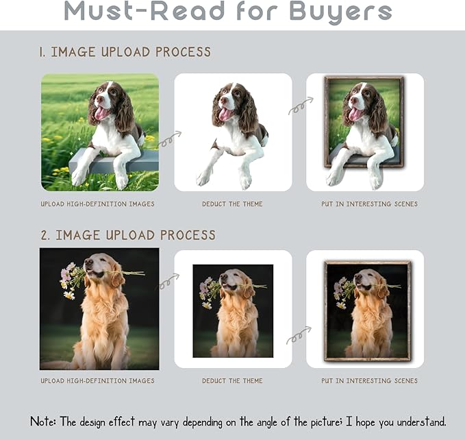 Personalized Pet Memorial Stone - Custom Dog Grave Marker with Name & Photo - Sympathy Gifts for Loss of Beloved Dog - Cemetery Decor - Dog Passing Away Sympathy Gifts (Quote 16)