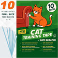 Cat Scratch Deterrent Tape – 10 Double-Sided Anti-Scratching Sticky Tape – Protect Furniture & Train Cats to Stop Scratching – Effective Cat Training Tape for Sofas & Couches