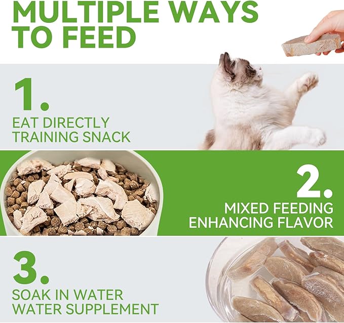 OPET Freeze Dried Cat Treats, Single Ingredient Grain Free High Protein Pet Food for Cats and Dogs, Healthy Training Snacks，Freeze Dried Duck Breast Sliced Fillets (Duck Breast, 5.92 Ounce)