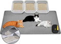 Large Cat Litter Mat, 46x32 Inches Extra Large Double Layer Honeycomb Cat Litter Trapping Mat, Non Slip Waterproof Urine Proof Mat, Scratch Resistant Durable Litter Rug