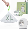 60 Count Miwow Cat Litter Box Liners for MeoWant MW-SC01、MW-SC02, Leak-Proof & Odor-Proof Litter Box Liners Replacement Waste Bags, Compatible for Meowant and More Automatic Litter Box (3 Rolls)