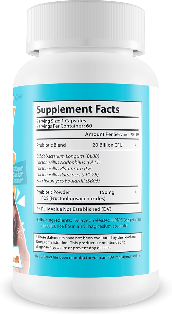 Egg Shell Ritual Pet Probiotics - Our Best Pet Probiotics for Dogs - Skin Probiotic Supplement for Dogs - Cat Gut Health Supplement - Large & Small Pet Probiotic Gut Flora Supplements for Dogs & Cats