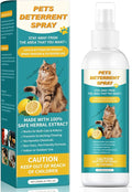 Cat Deterrent Spray 200ML, Cat Repellent Spray – Natural Cat Training Spray for Indoor & Outdoor Use, No Trace Formula to Protect Furniture & Garden - NS Formula 4