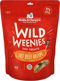 Stella & Chewy's Freeze-Dried Raw Wild Weenies Dog Treats - High-Protein Training Treats for Dogs & Puppies - All-Natural Grass-Fed Beef Recipe with 97% Meat & Organs - USA Made - 11.5 oz Bag