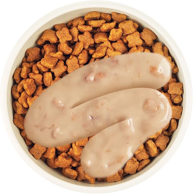 Vitakraft Lick 'n' Lap Meaty Gravy Cat - Salmon - Great for Bonding - Low Calorie Wet Cat Treat - 5 Pack