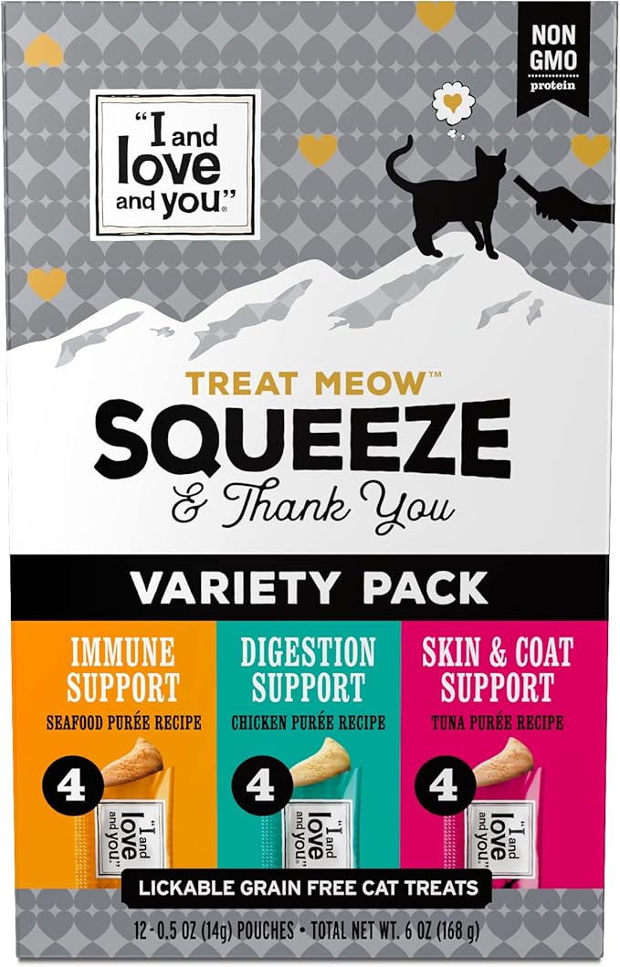 I AND LOVE AND YOU Treat Meow Variety Pack - 12CT