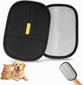 Pet Hair Removal Glove, Double-Sided Cleaning Mitt, Black and Gray, Mesh Material, for Pets, Furniture, Carpet, Sofa