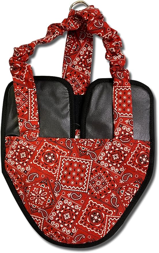 Hen Holster Premium Starter Kit - Bird Diaper, Wrap Around for Hens, Roosters, Ducks - Leak-Proof, Comfortable Bird Harness with Sewn-in Liner, Secure Hook & Loop Closure - XL, Red Bandana