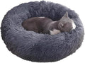 Washable Dog & Cat Bed for Ultra Large Small Medium Size Pet, Calming Donut Round Cute Warming Mat House Supply Indoor, 8 Sized Deal Necessity Essential Furniture for Boy Girl Puppy Kitten kitty