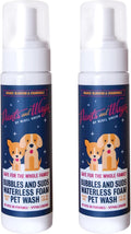 Pants and Wags by Rebel Green Bubbles & Suds Waterless Foam Pet Wash - Orange Blossom & Chamomile - Hypoallergenic - No Dyes or Perfumes - 8 fl oz - 2-Pack