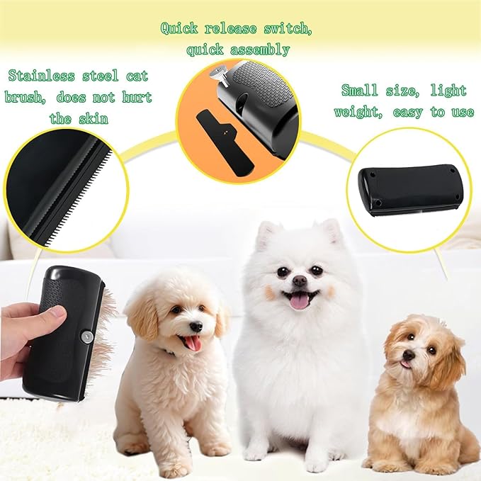 Deshedding Dog Brush, Deshedding Brush for Cats, Dogs, Rabbits, Horses, Pet Hair Remover Comb for Matted Hair, Loose Hair