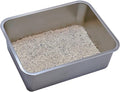 KUNWU Stainless Steel Pet Litter Box 24"x16"x2.75" for Cat, Dog & Rabbit, Corrosion Resistant Easy Clean No Residue Build Up Never Absorbs Odor Stains Rusts Durable Pan (XL (24"x16"), 2.75" Deep)