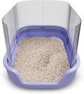 Cat Litter Box Pee Shields (4 Pcs) | Litter Box Cover 15 * 11.5in | Cat Pee Shields & Privacy Screen - Splash Guard for Open Top Litter Pan - Litter Box Not Included