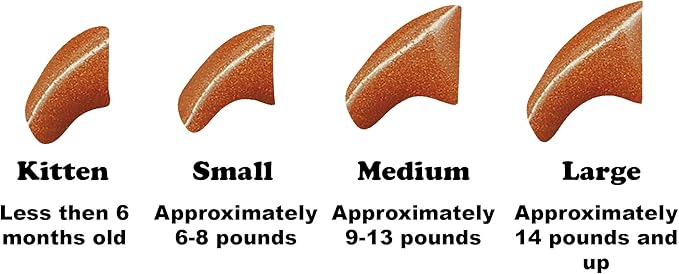 6 Month Supply Soft Nail Caps for Cats Metallic Bronze Kitten - Extra Adhesives