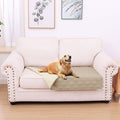 hyha Waterproof Dog Bed Blanket, Soft Pet Blankets, Waterproof Couch Cover for Dogs, Reversible Sofa Covers Washable for Furniture (30x53 Inch, Taupe/Beige)
