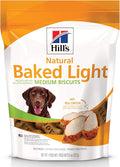 Hill's Natural Baked Light Biscuits, All Life Stages, Great Taste, Dog Treats, Chicken, 8 oz Bag