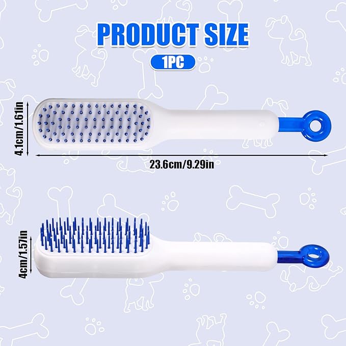 Stretchable Puppy Brush, Small Soft Dog Brush Yorkie Massaging Hair Comb Puppy Hair Grooming Tool for Shin Tzu Maltipoo Kitty Small Rabbit (White)