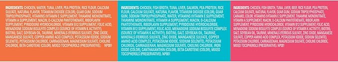 Meow Mix Paté in Gravy Wet Cat Food Variety Pack, Surf n’ Turf Patés 2.75 Ounce (Pack of 48)