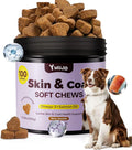 Salmon Oil Skin & Coat Supplement for Dogs-Omega 3 Fish Oil for Dog Healthy Skin & Glossy Coat with EPA & DHA Fatty Acids Heart Hip Joint Health,Skin Allergy,Hot Spots,Dry Skin,Itch Relief,Shedding