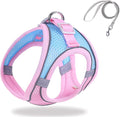 Cat Harness and Leash Set Soft Adjustable Escape Proof Cat Leash Breathable Comfortable Vest Easy to Wear Kitten/Small Dogs Harness for Outdoor Walking