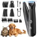 All-in-1 Dog & Cat Grooming Kit for Body, Face & Paws | Gentle Nail Grinder & Quiet Pet Clipper for Stress-Free Grooming at Home