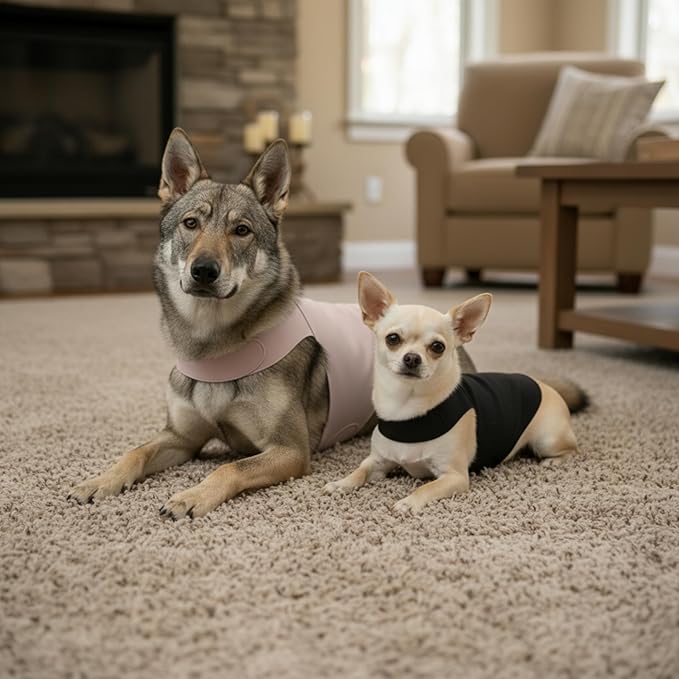 DAJIDALI® Dog & Cat Anxiety Vest & Spay Recovery Suit – Silent Calming Wrap for Surgery, Thunderstorms – Breathable Cone Alternative