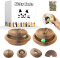 Kitty Kurlz Cat Toy, Reversible Infinity Style Magic Organ Cat Toy Made from Recycled Corrugated Cardboard Long Lasting (C-Shaped（2pcs）).
