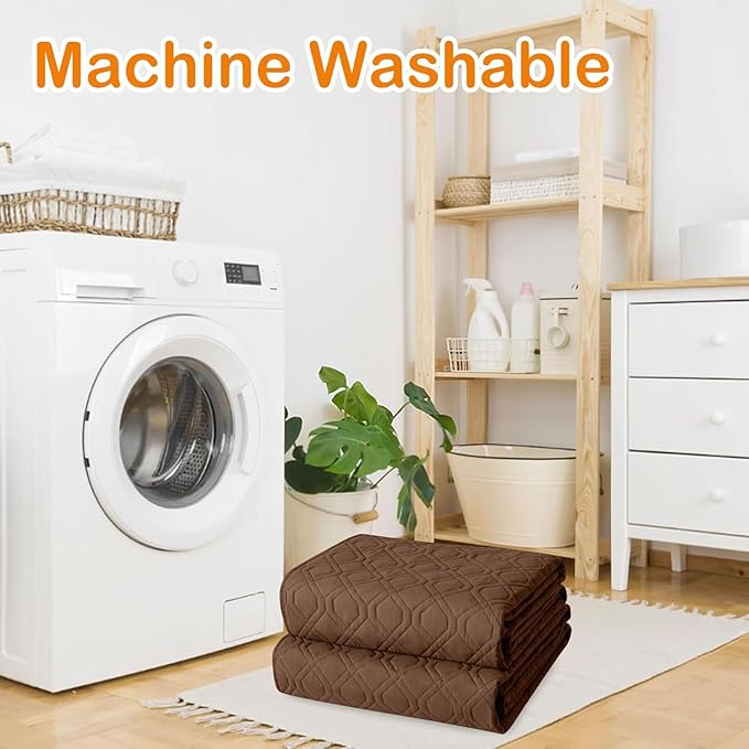 hyha Waterproof Dog Bed Blanket, Soft Pet Blankets, Waterproof Couch Cover for Dogs, Reversible Sofa Covers Washable for Furniture (40x80 Inch, Brown/Chocolate)