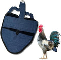 Hen Holster Premium Starter Kit - Bird Diaper, Wrap Around for Hens, Roosters, Ducks - Leak-Proof, Comfortable Bird Harness with Sewn-in Liner, Secure Hook & Loop Closure - XL, Denim