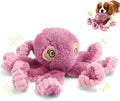Squeaky Dog Toy for Puppy Teething, Plush Octopus Dog Toy, Puppy Chewing Toy, Soft Stuffed Chew Toys for Small Dogs Training and Keep Them Busy, Pink