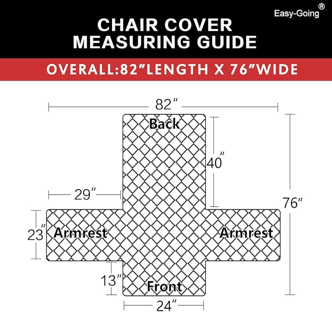 Easy-Going Chair Sofa Slipcover Reversible Sofa Cover Water Resistant Couch Cover Furniture Protector Cover with Elastic Straps for Pets Kids Children Dog Cat (Chair, Gray/Light Gray)
