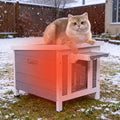 Insulated Outdoor Cat House - All-Weather Proof Shelter with Thermal Layer, Elevated Floor & Asphalt Roof for Winter, Weatherproof & Warm Shelter for Cats