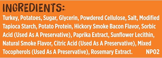 Nutrish Rachael Ray Turkey Bites Turkey Recipe with Hickory Smoke Bacon Flavor Dog Treats, 12 oz. Pouch (Pack of 2)