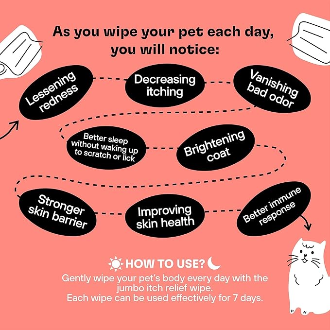 ZOOP XL Pet Wipes for Dogs & Cats – Thick, Huge Bath Wipes for Cleaning, Deodorizing, Conditioning, Wet Dog Wipes for Paws, Butt, Ear, Eye, Face, Whole Body, with Nanosilver-10 Count