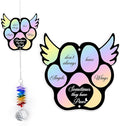Aluminum Ornament Suncatcher - Angels Don't Always Have Wings - Pet Memorial Ornaments Pets Sympathy Remembrance Gifts for Loss of Dogs Cats - Crystal Rainbow Maker