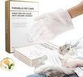 4 in 1 Pet Glove Wipes for Dogs & Cats, 7 Plant Extracts, Hypoallergenic Pet Cleaning Wipes, Dog Washing Gloves Extra Thick, Lick-Safe, Rinse Free for Grooming and Travel, 6PCS