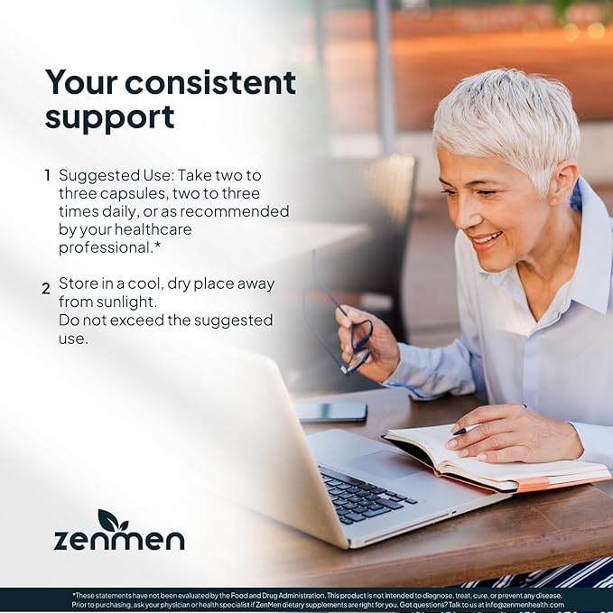 Zenmen Tick Immune Support Supplement - Improved Formula - Japanese Knotweed, Cat's Claw, Chinese Skullcap, Cryptolepis Sanguinolenta, Sweet Wormwood - 90 Vegan Capsules, Made in The USA