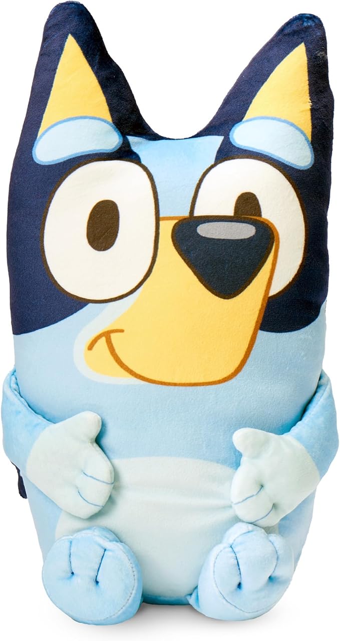 NORTHWEST Bluey Cloud Hugger Pillow – Ultra-Soft Plush Character – Officially Licensed Bluey Collectible – Lightweight Travel Pillow for Home, Office, or On-The-Go Comfort – 11.5 Inches