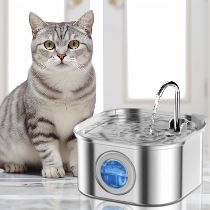 Cat Water Fountain Spout and Spout Holder, Pet Dog Drinking Water Dispenser Replacement Parts for 108oz/3.2L and 84oz/2.5L Kitty Fountain Accessories Set