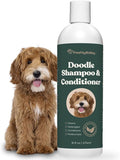 Doodle Shampoo and Conditioner - Best Dog Shampoo for Goldendoodle, Poodles, Doodle Breeds - for Curly & Wavy Coats - Natural Ingredients - Made in USA 16 Fl Oz