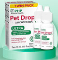 Pet Drops Ultra Lubricant Eye Drops for Dogs and Cats, Moisture Rich Formula, Fast Acting Hydration, Dogs Eye Drop for Dry Eyes, Artificial Tears for Extra Dry Eye, Twin Pack, 15-mL Each (30 ml) U.S.A