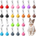 24pcs Cat Bell for Cat Collar, Small Dog Collar Bells, Metal Small Pet Puppy Bell for Pet Cats Dog Collars Charms Accessories