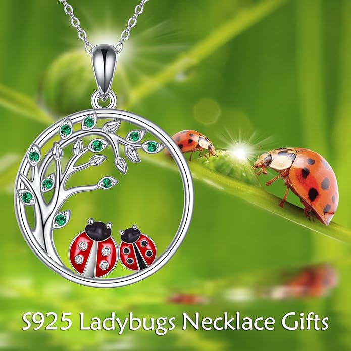 Celtic Moon Black Cat Necklace for Women - Abalone Tree of Life Sterling Silver Cat Lovers Jewelry