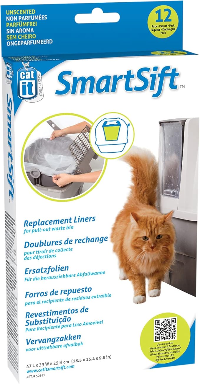 Catit Replacement Liner for Smartsift Base 12 count (Pack of 2)